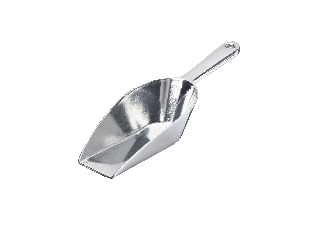 Die Körnerschaufel der Vogelfutterdose