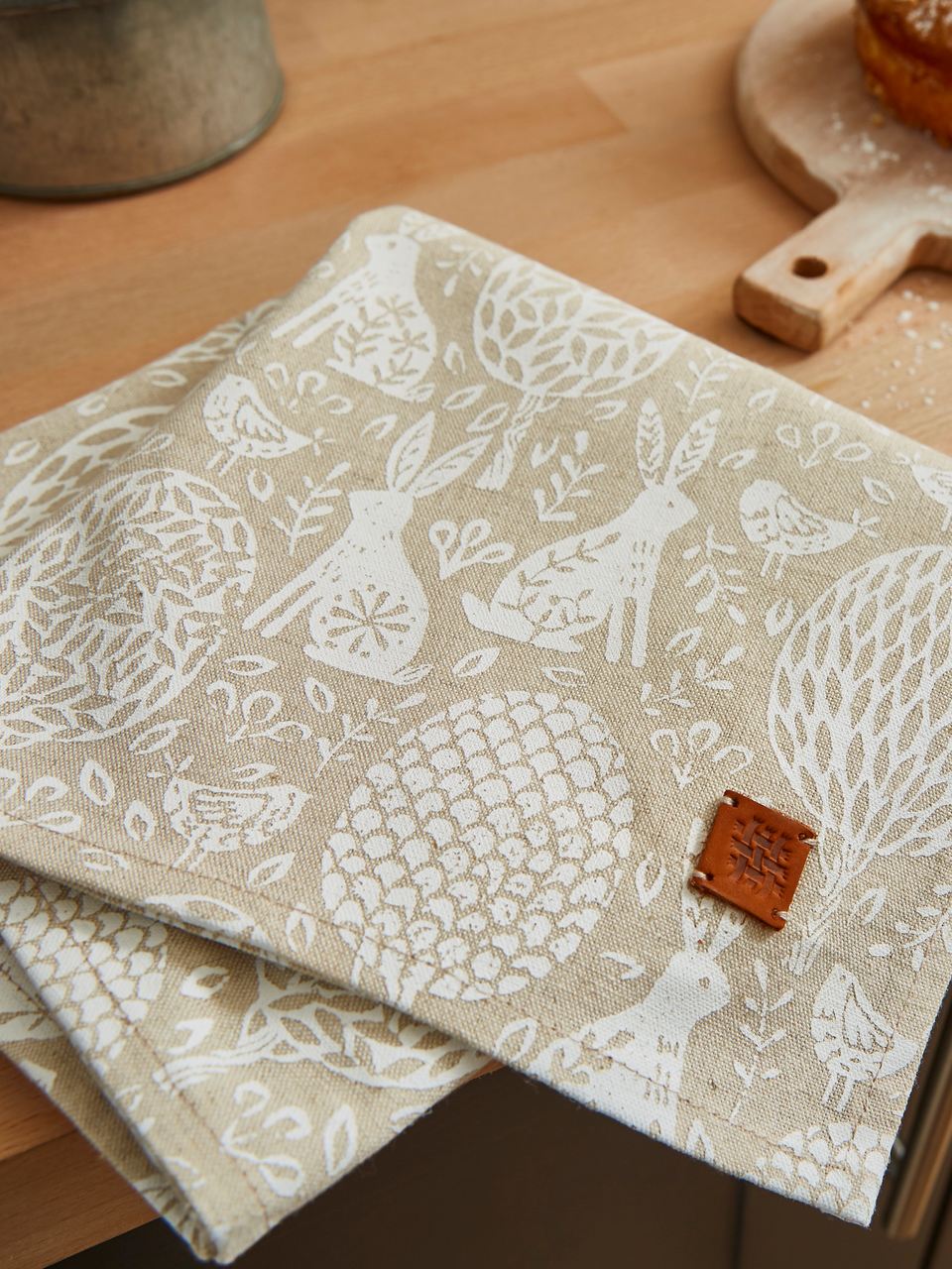 Ulster Weavers Geschirrtuch, 25% Baumwolle, 75% Leinen, Design 'Cottontail Meadow'