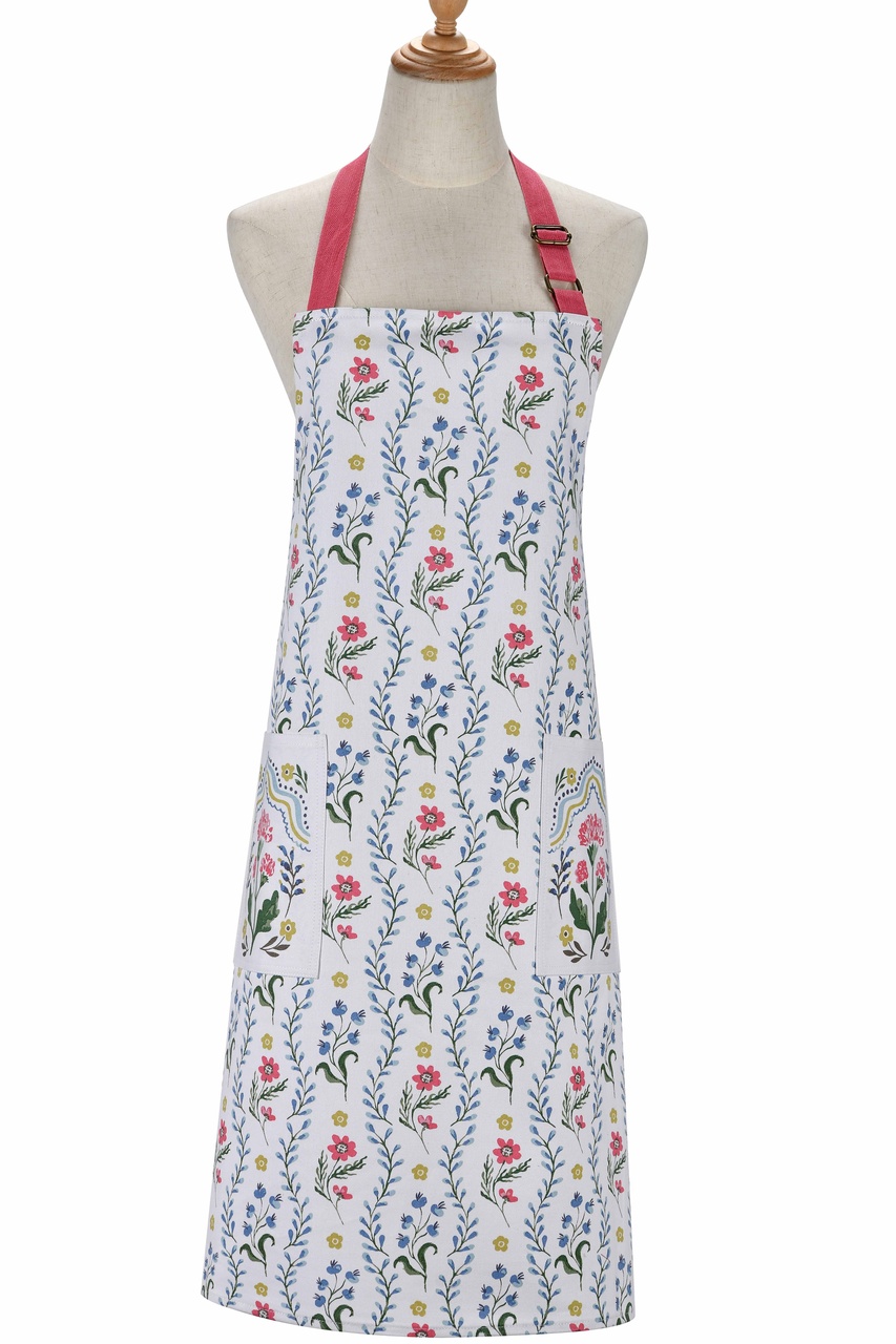 Nostalgische Baumwoll-Küchenschürze von Ulster Weavers | Das Design: Eine Kombination verschiedener Blumenmuster für den typischen Bohemian-Vintage-Look