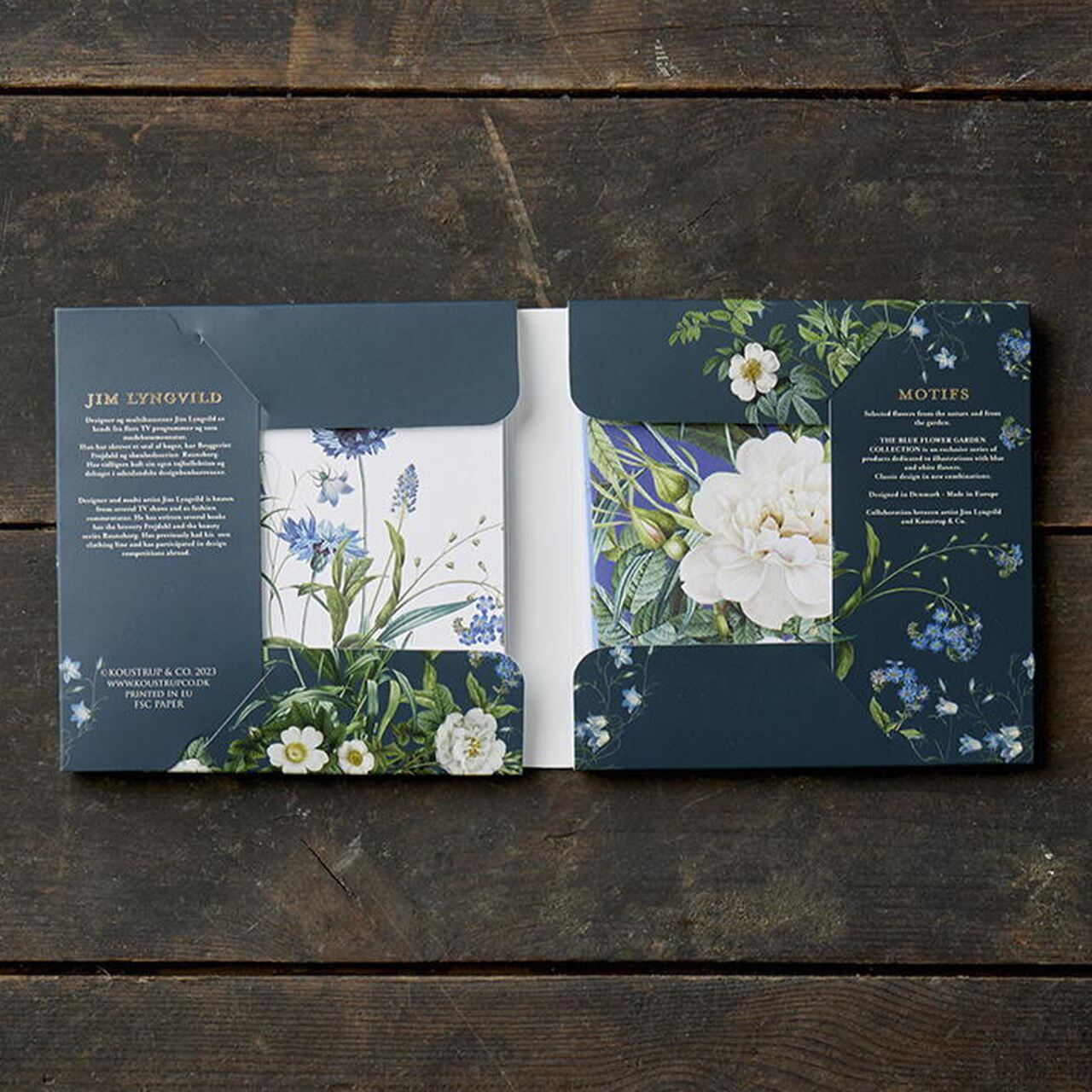 Kartenbox | 8 Grußkarten mit Umschlägen | aus Dänemark | Hergestellt in Europa