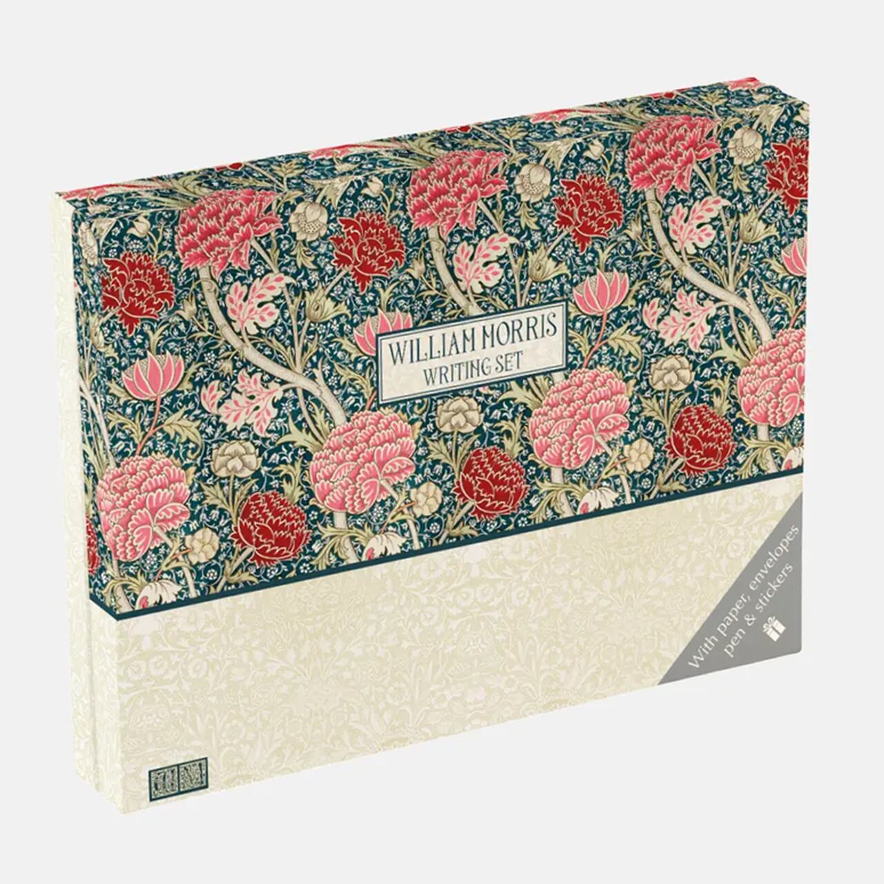 Schreibset | Design William Morris - florale Kunstwerke - Aussenansicht der Box