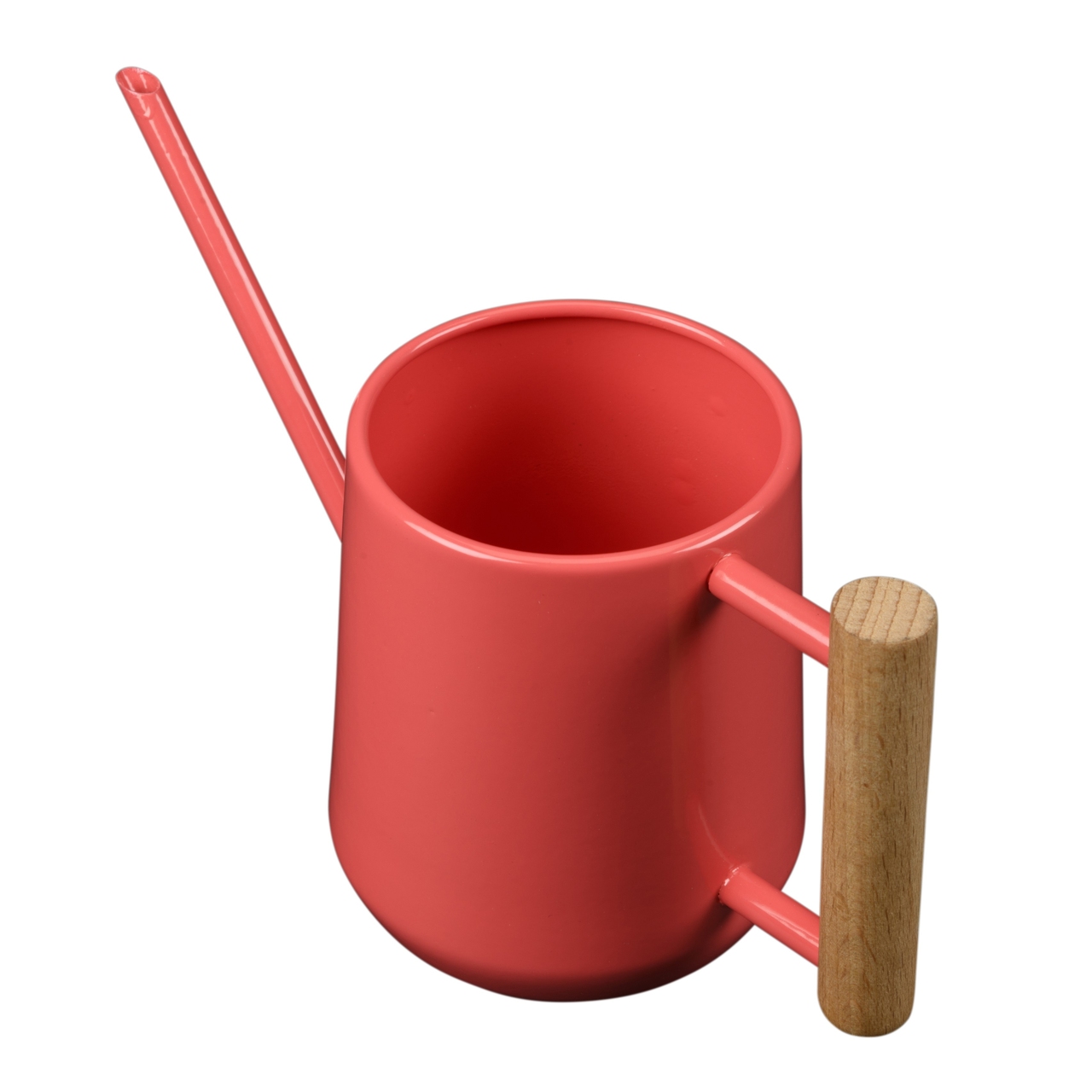 Die kleine Zimmergießkanne - Koralle | von oben - mit großer Einfüllöffnung