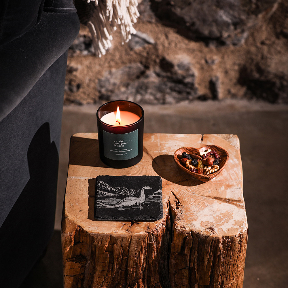 Nessie | Glasuntersetzer aus Schiefer