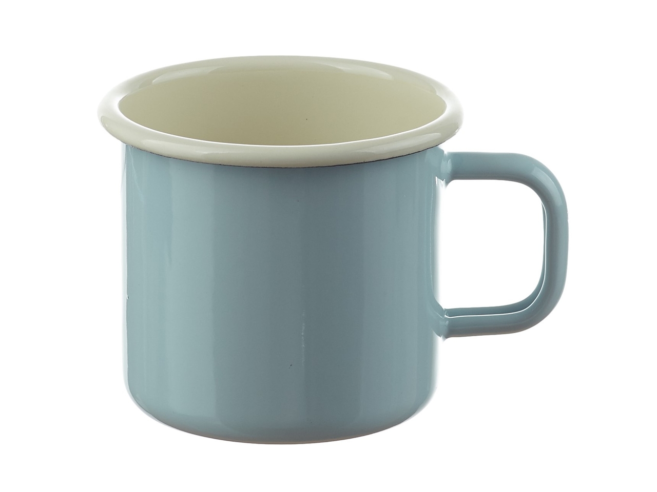 Emailletasse hellblau