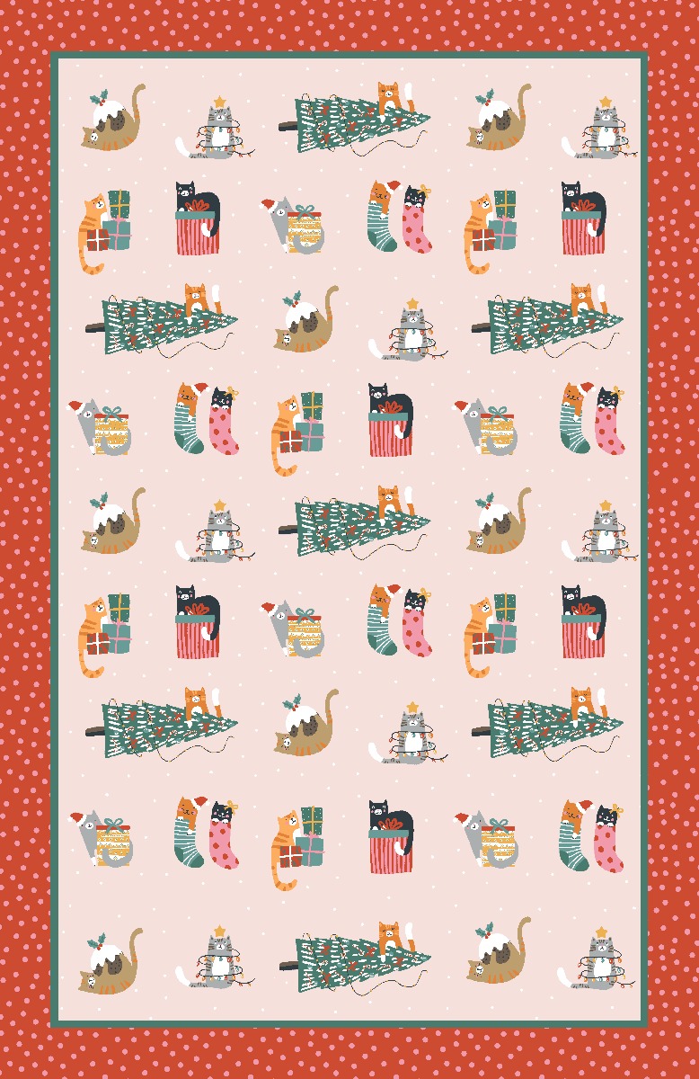 Weihnachts-Geschirrtuch 'Christmas Cats', von Ulster Weavers