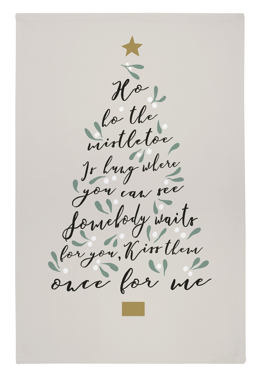 Weihnachts-Geschirrtuch Misteln | von Ulster Weavers