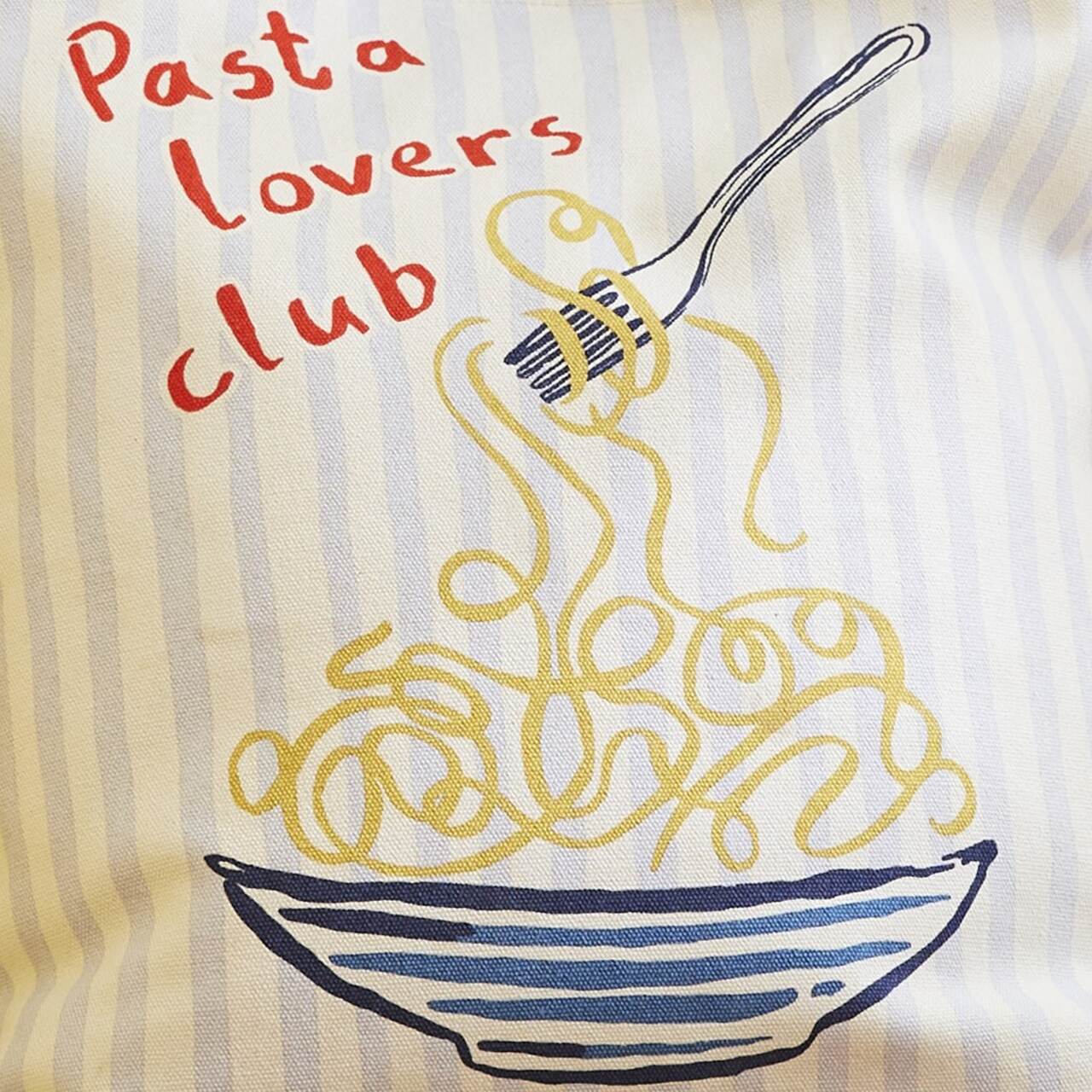 Das Pasta-Design im Detail - der volle Spaghette-Teller mit Gabel zum Spaghetti wickeln