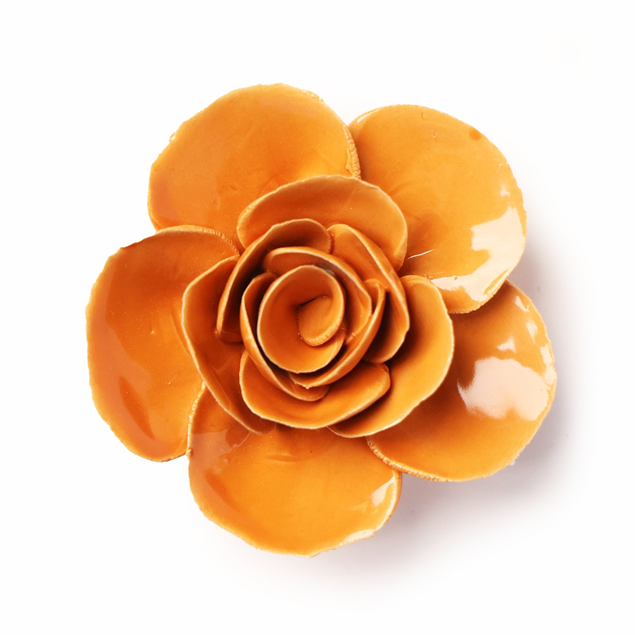 Keramikblüte Ranunkel | Farbe: Orange