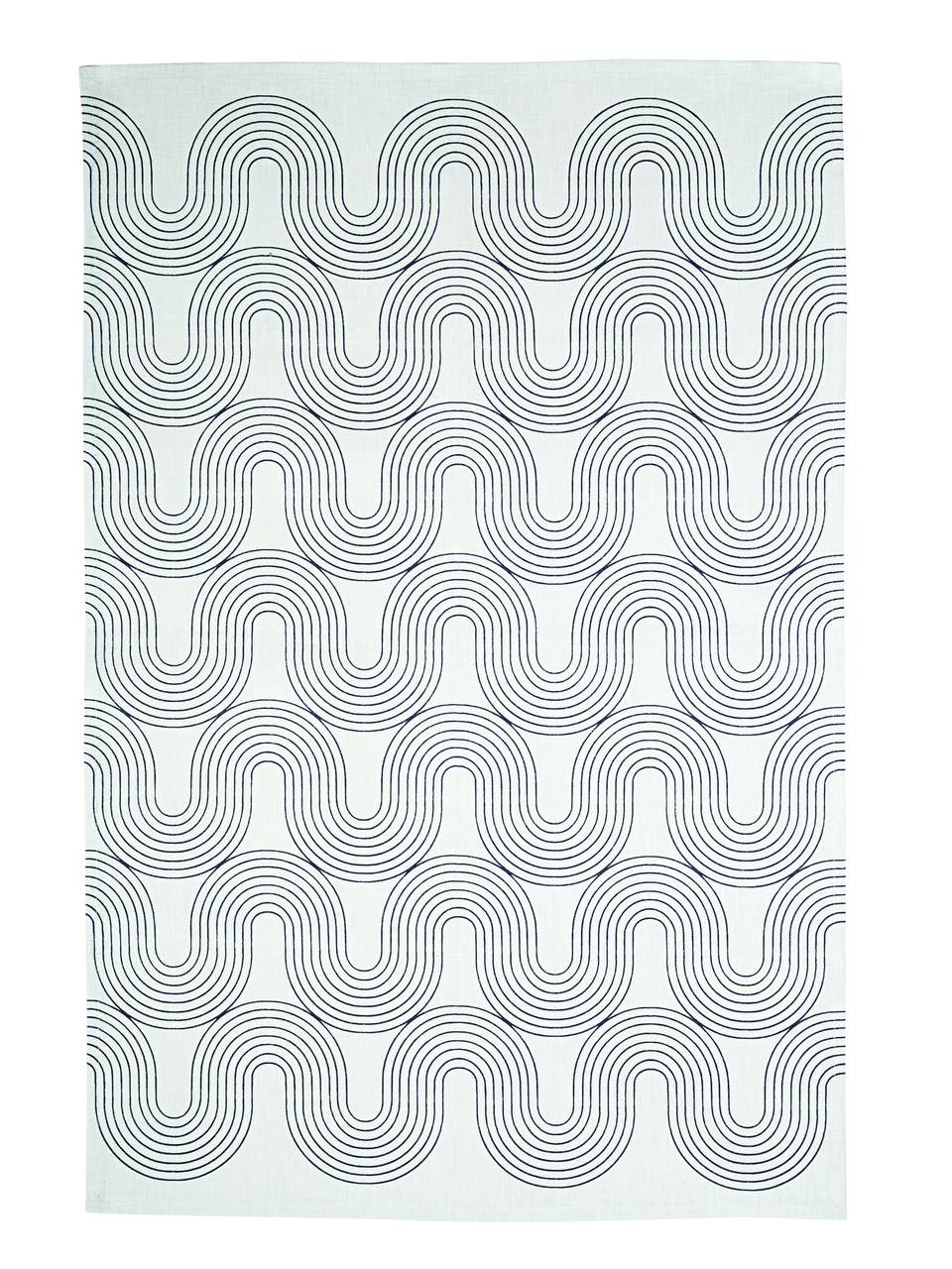 Geschirrtuch Wasser & Stein - helles Blau