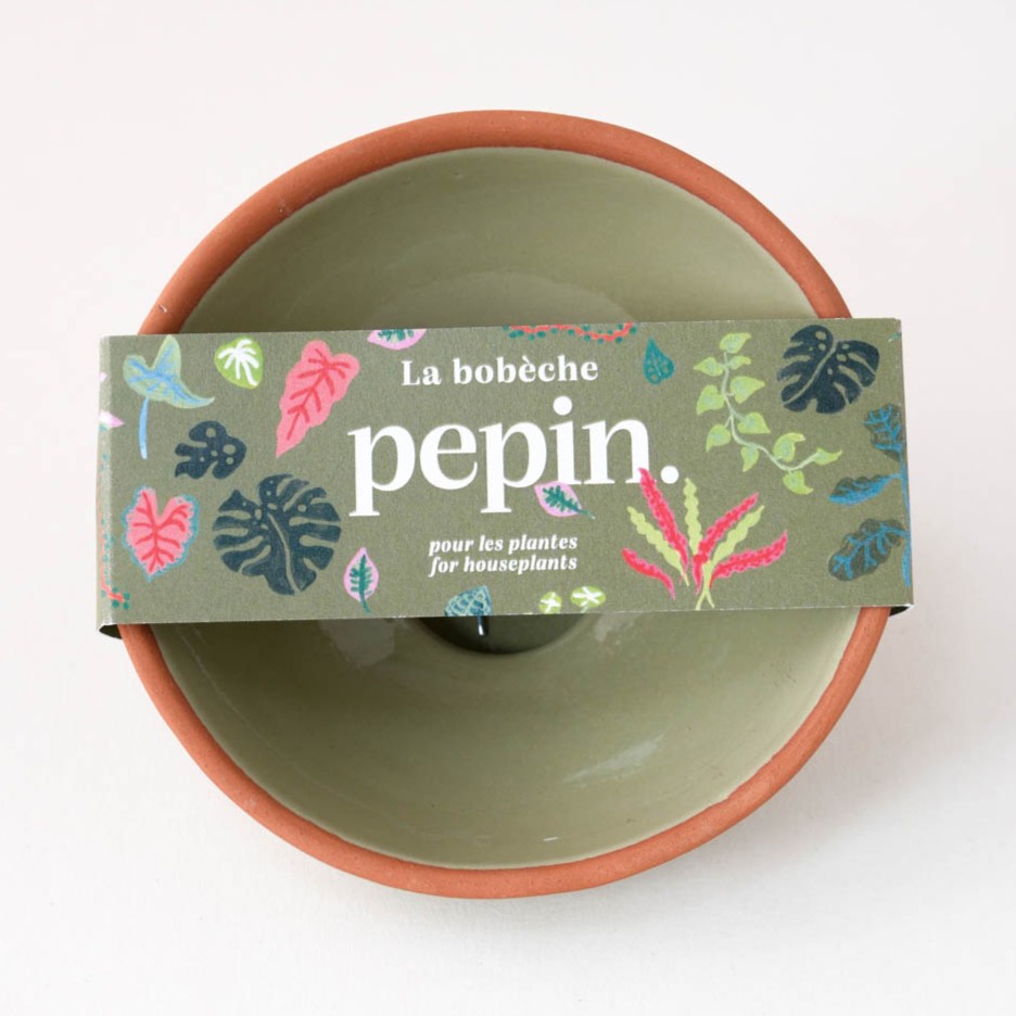 Pflanzen-Bobèche in salbeigrün | von Pepin