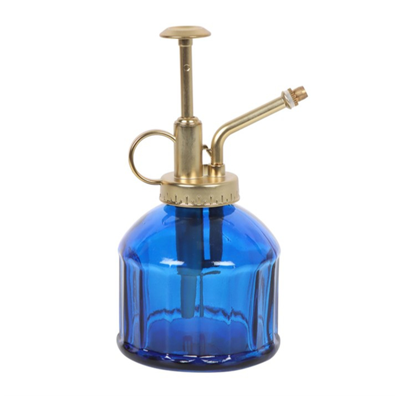 Klassischer Feinzerstäuber | im Vintage-Design aus blauem Glas | zum Verwöhnen Ihrer Zimmerpflanzen mit einer Extra-Dosis Luftfeuchtigkeit