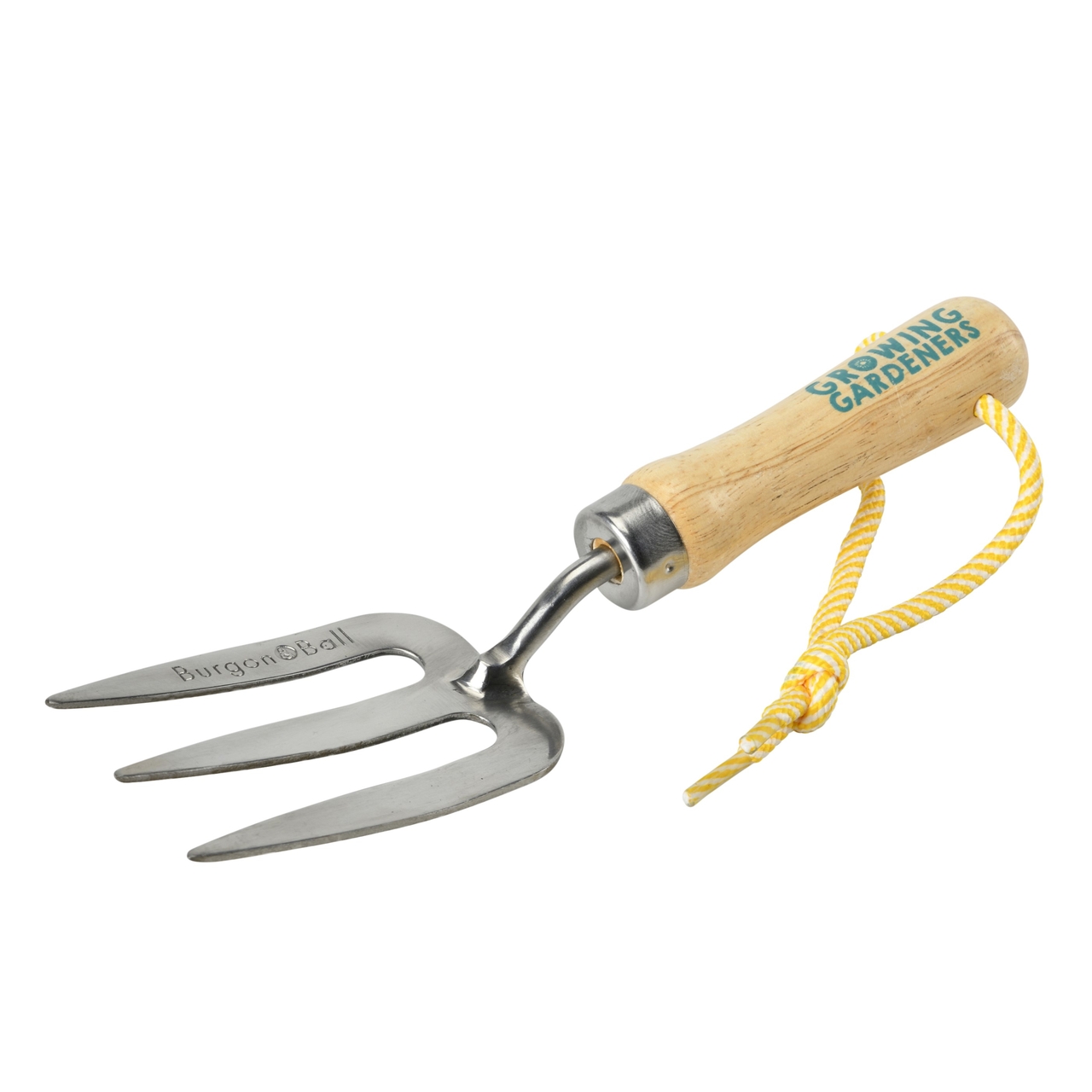 Garten-Handgabel für Kinder | Werkzeug aus Edelstahl | mit Holzgriff | von Burgon & Ball, aus England