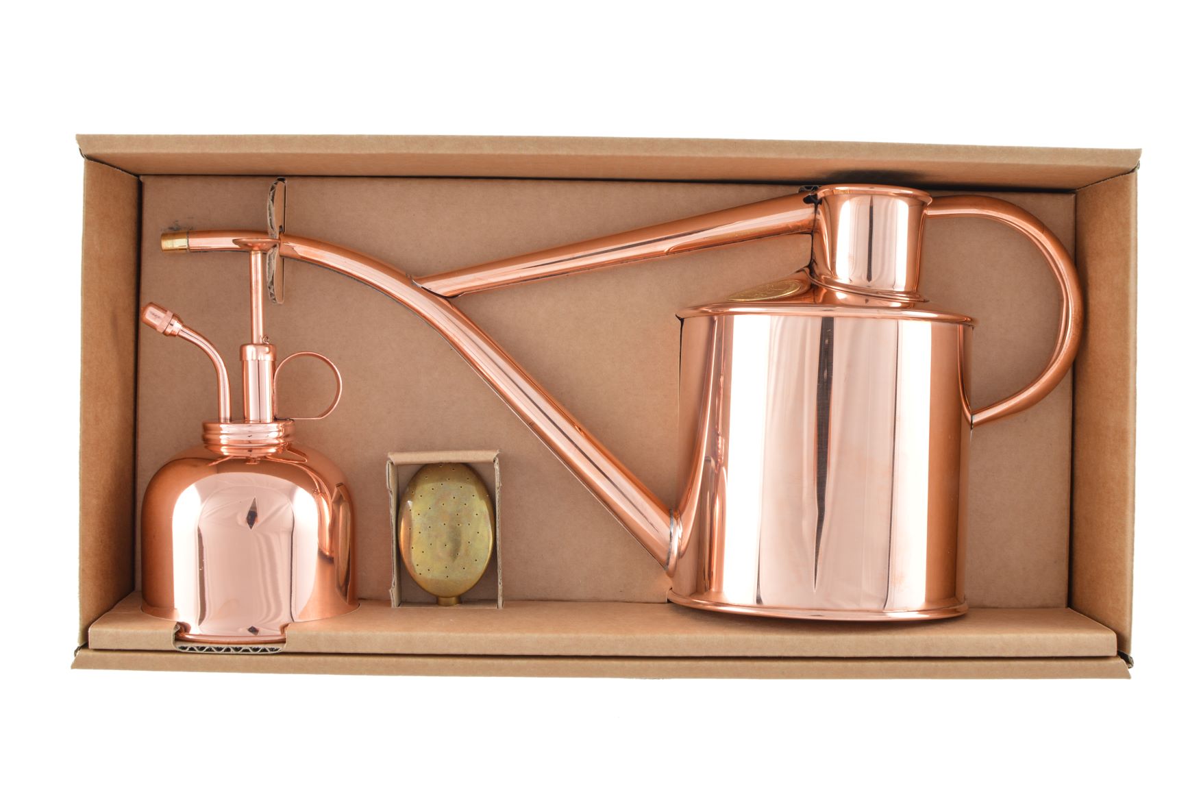 Haws Watering Kit, Classic Can und Feinzerstäuber in Kupfer