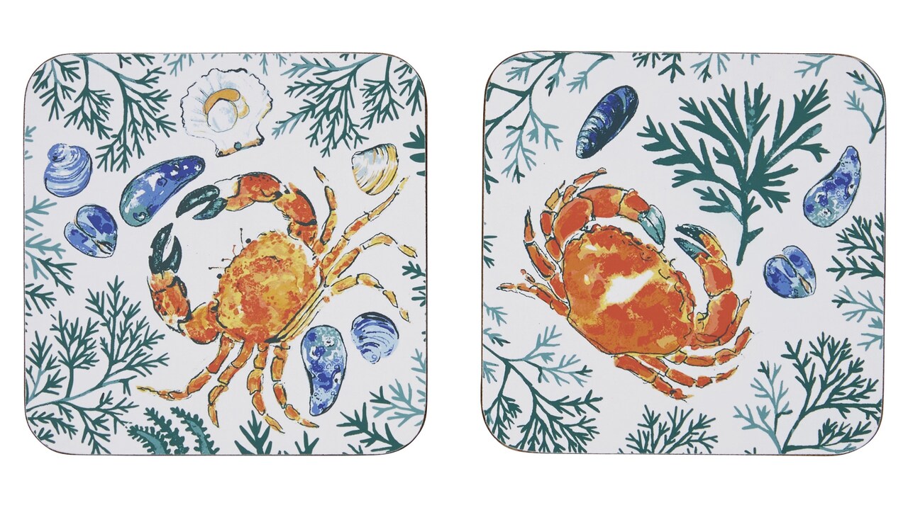 Meeresfrüchte | Untersetzer bestehend aus 4 Stück