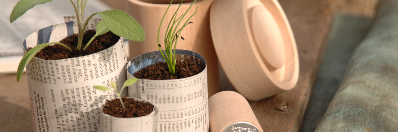 Der Paper-Pot-Maker | drei mögliche Töpfchengrößen