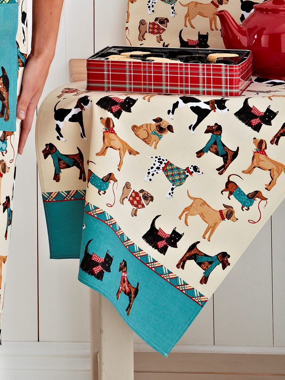 Geschirrtuch aus 100% Baumwolle, Design Hound Dog | Jagdhund