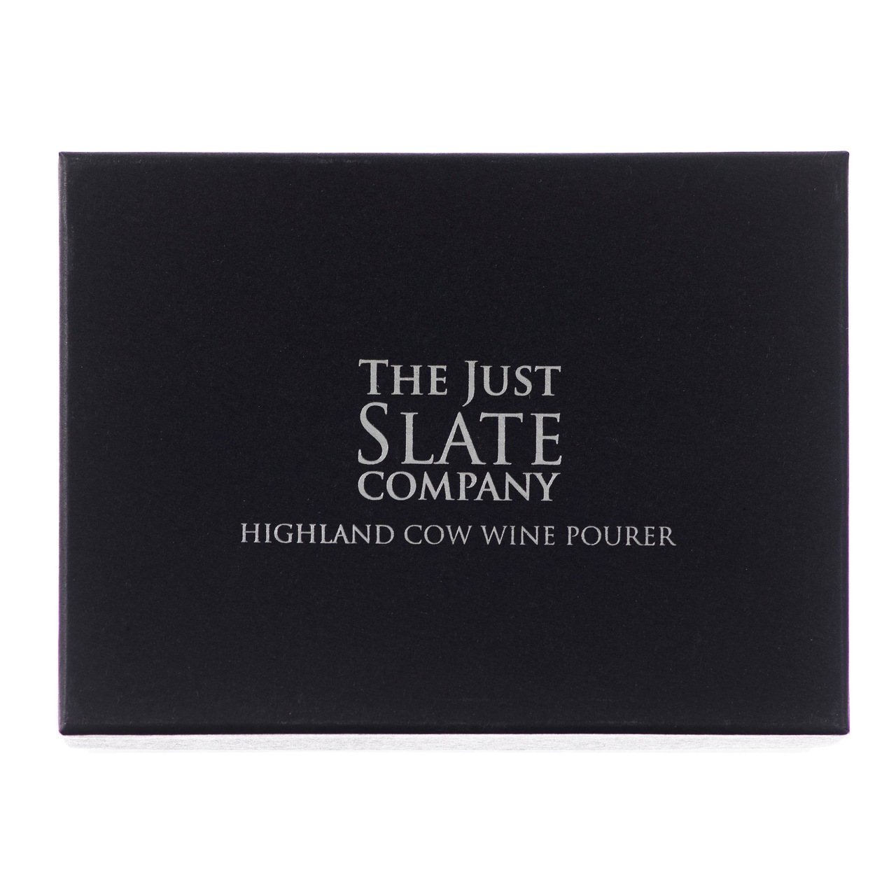 Die Präsentbox des Highland Cow - Ausgießers | The Just Slate Company für Selbrae House