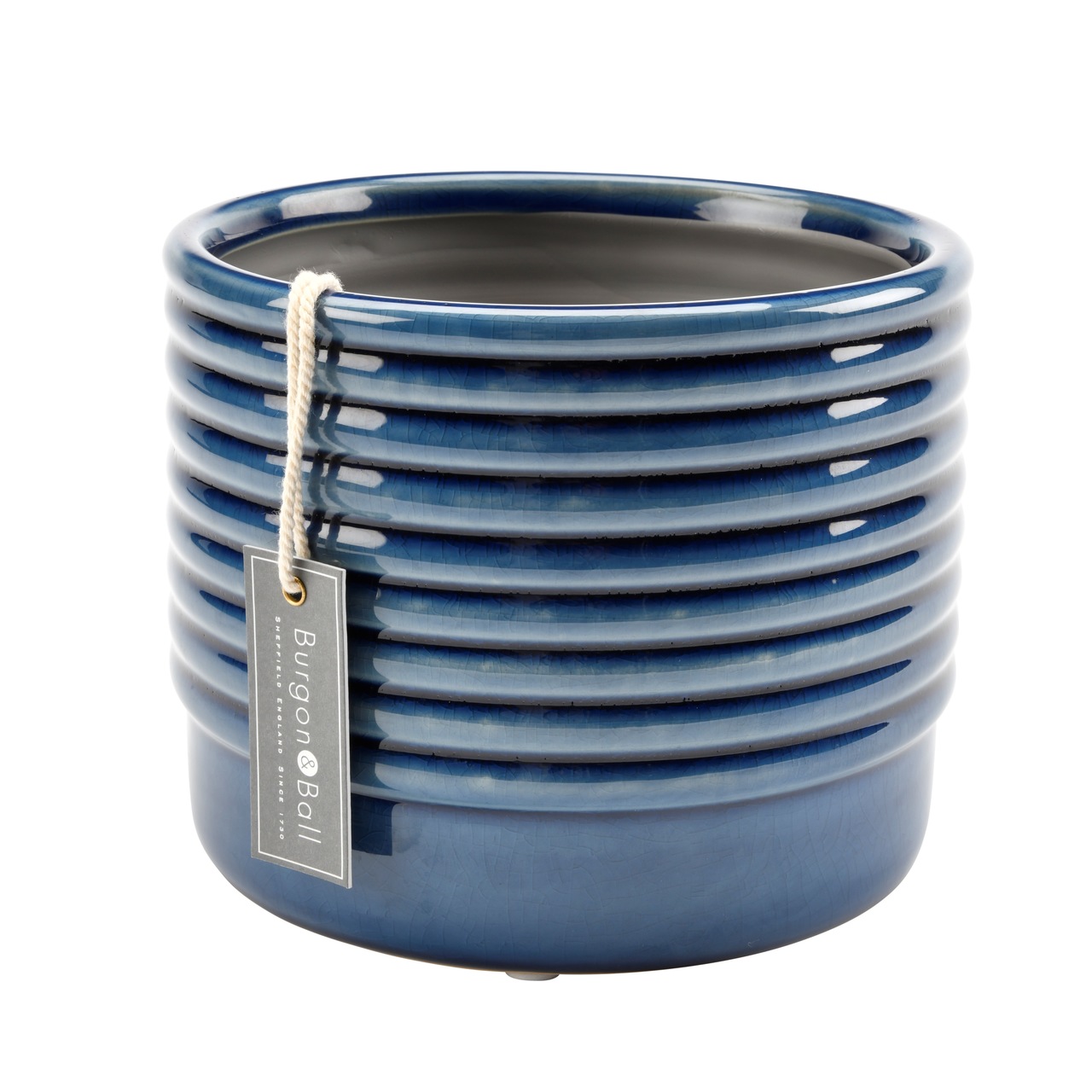 Indoor-Übertopf OSLO blau | groß