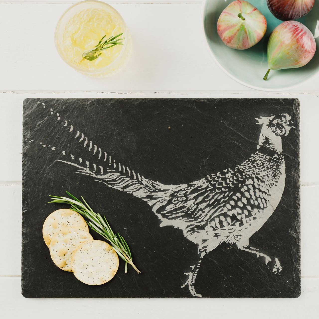 Fasan | Käseplatte aus Schiefer