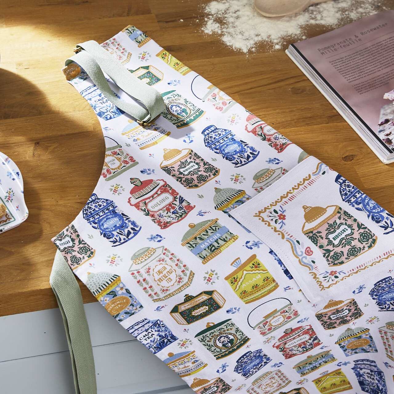 Küchenschürze Teedosen