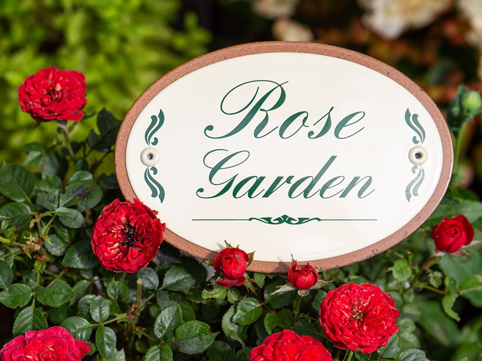 Rose Garden | Große Gartenstecker aus Emaille