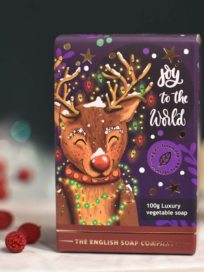 Festliche Seife Rentier | "Freude für die Welt!"