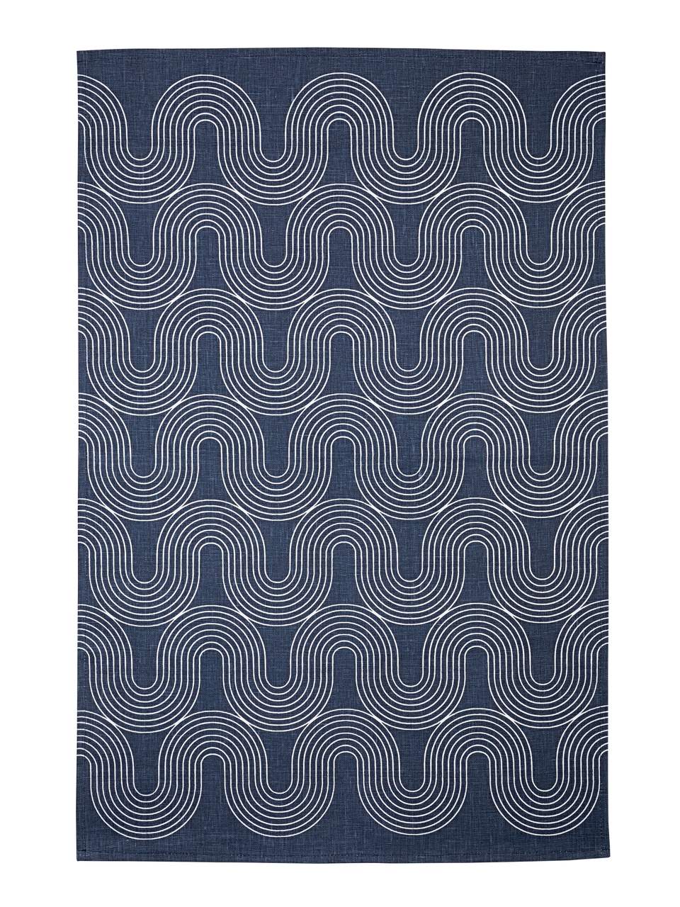 Geschirrtuch Wasser & Stein - dunkles Blau