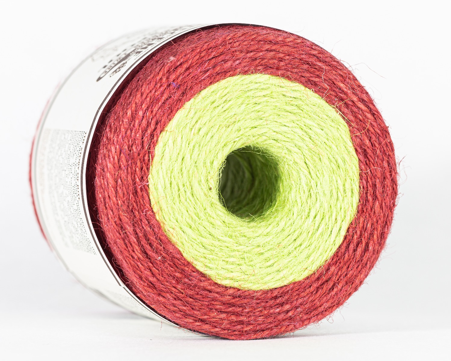 DUO-Jutespule Rot/Grün