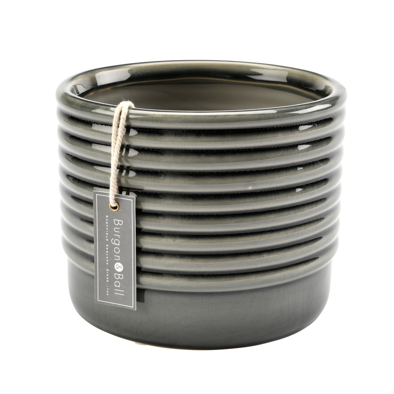 Indoor-Übertopf OSLO grau | groß