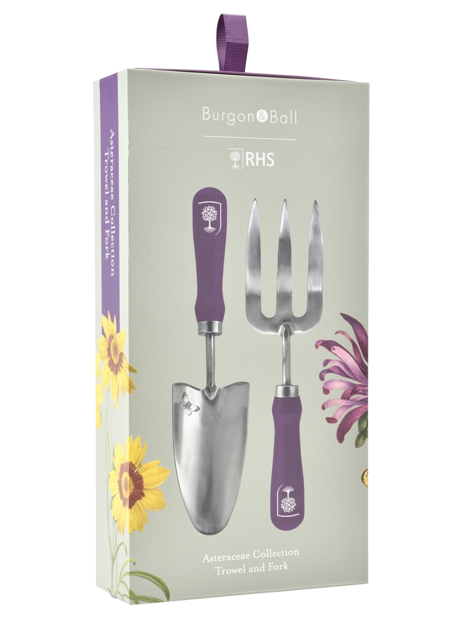 Sommeraster Präsentbox | Gartenschaufel & -gabel | mit Schlaufe zum Aufziehen