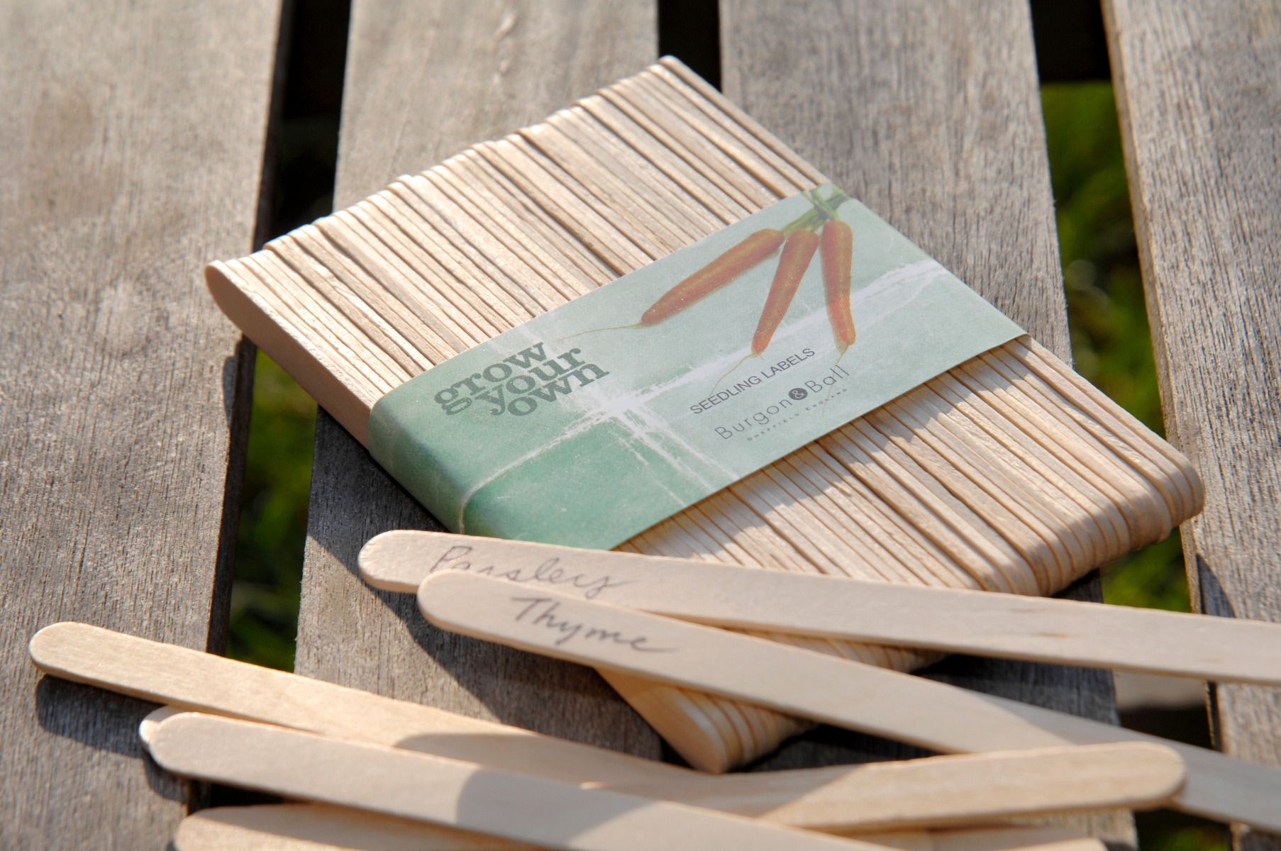 Pflanzetiketten aus Holz