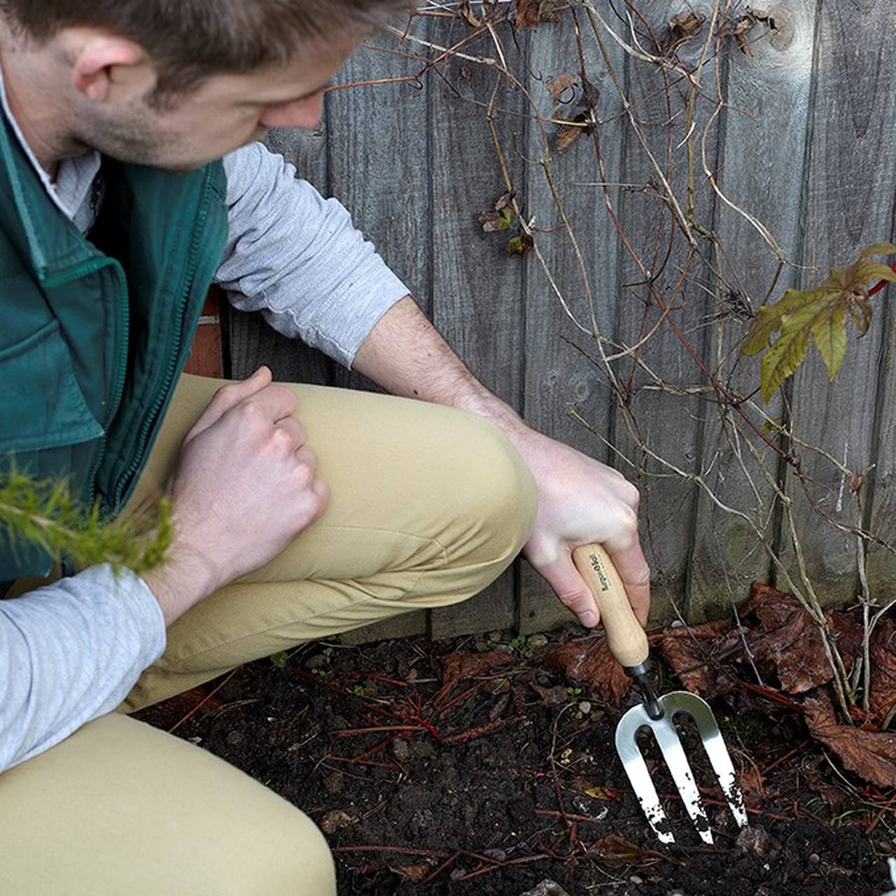 Grabegabel von Burgon & Ball, aus Edelstahl