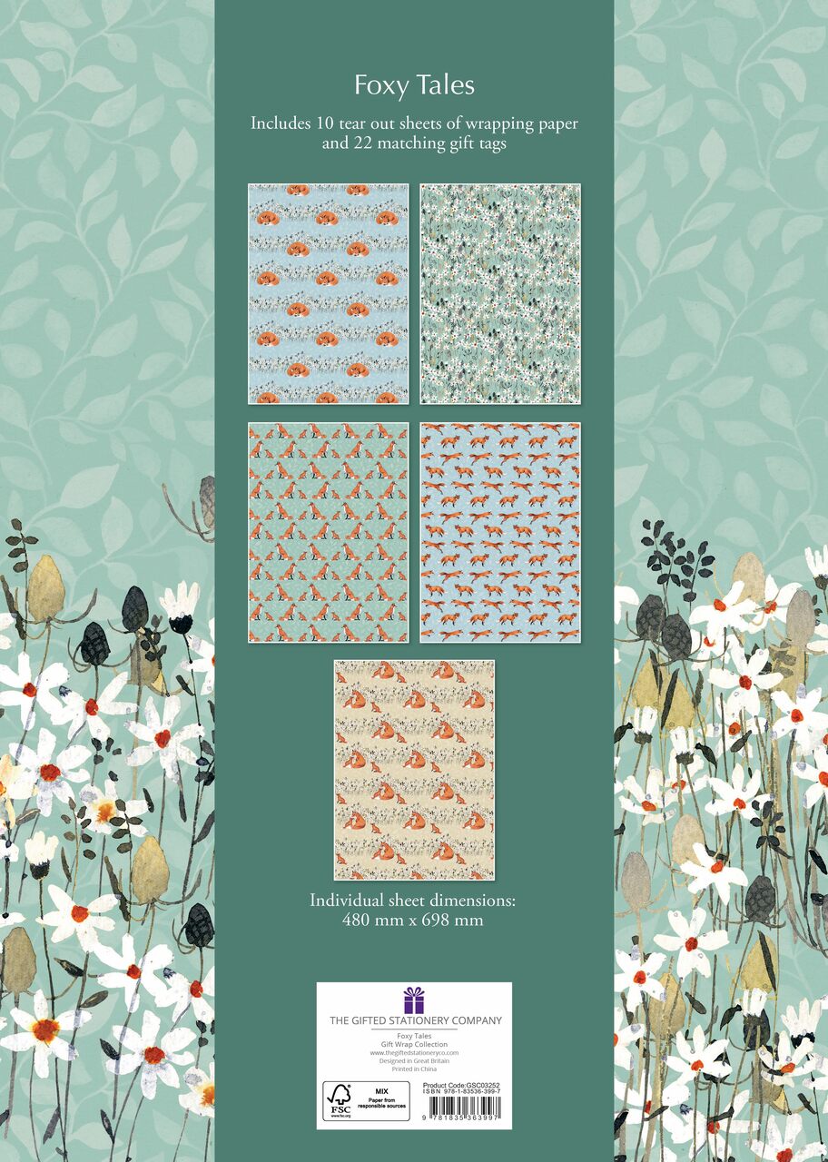 10 Bögen - 5 Designs innerhalb der Kollektion Fuchsgeschichten