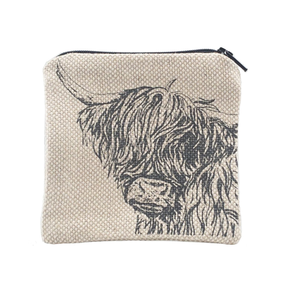 Die Highland Cow | Penny-Beutel | aus 50% Leinen u. 50% Baumwolle