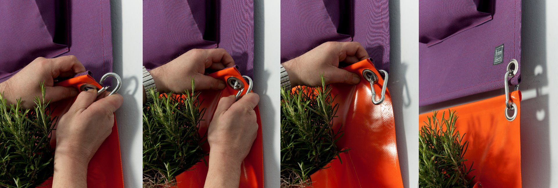 So werden die Hängetaschen verbunden