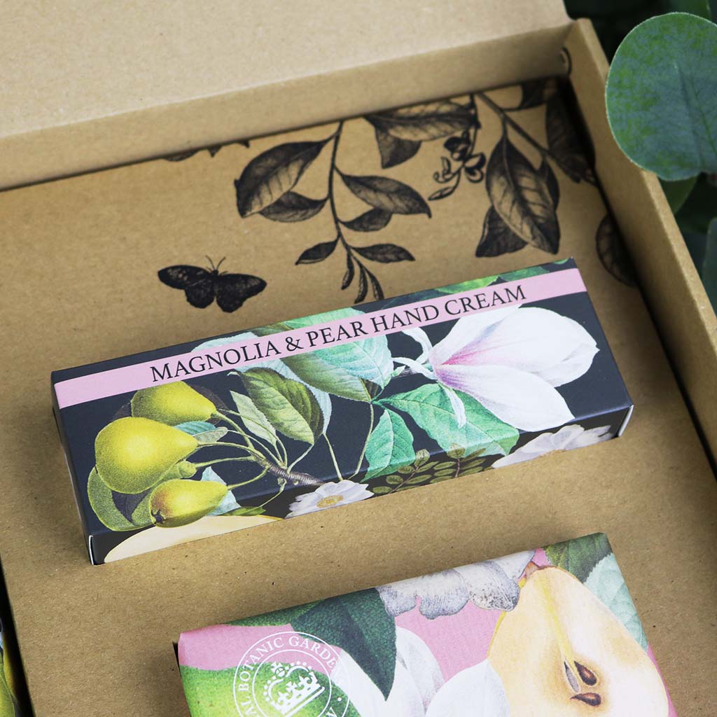 Kew Gardens Handpflege-Set | Magnolie & Birne | Handcreme