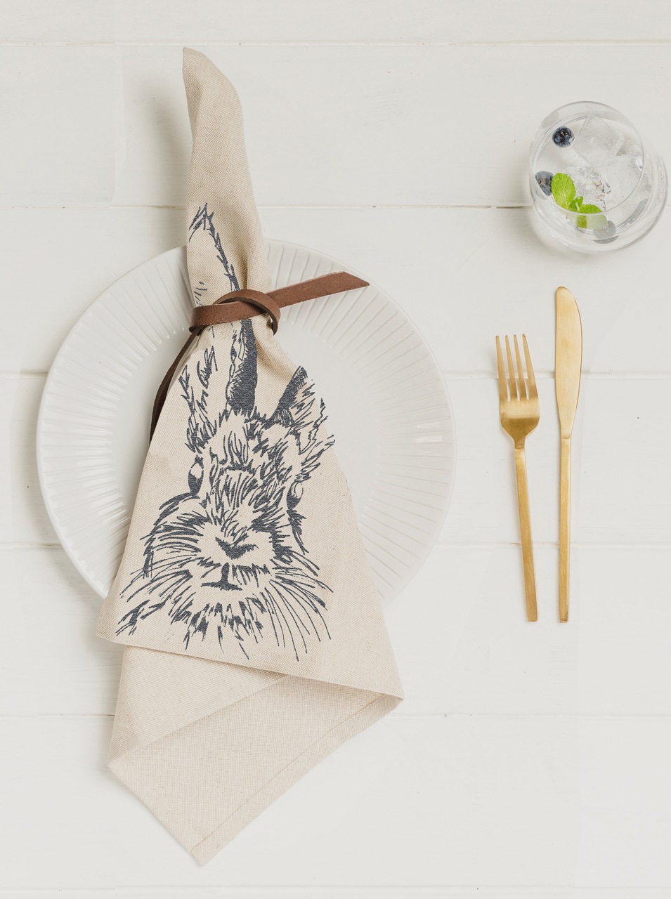 Servietten Hase | 4er-Set | The Linen Table