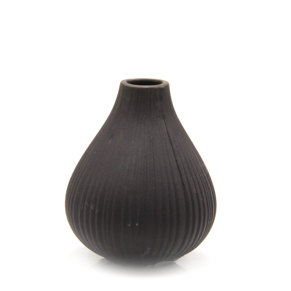 Keramikvase Frost - dunkelgrau