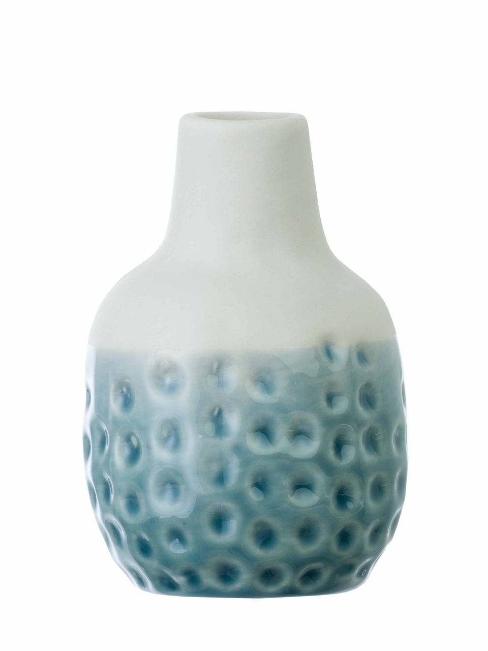 'Dotty' Mini-Vase, blau