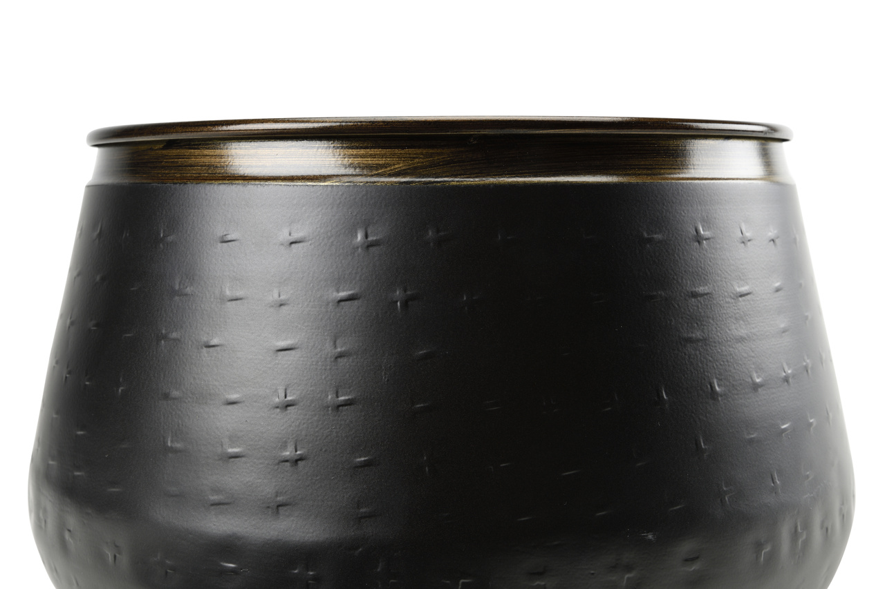 Metall-Übertopf SAHARA SUNSET - groß | mit lackiertem Rand