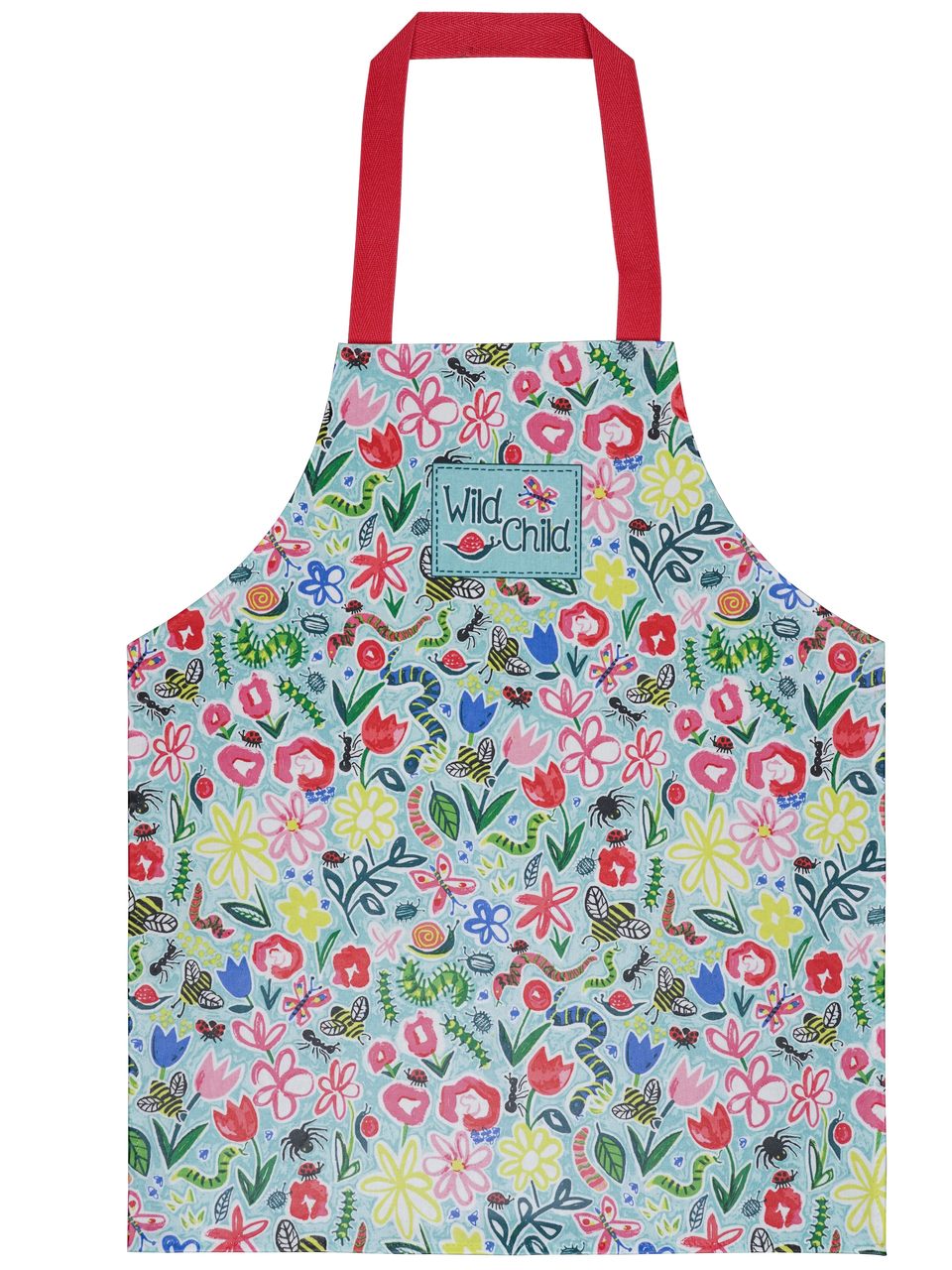 Wachstuch-Kinderschürze | Im Garten