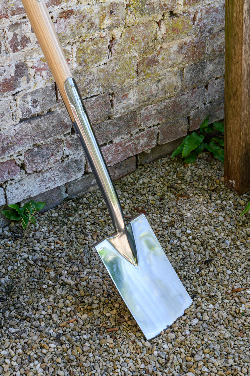 Kanten-, Grabespaten | Blatt aus Edelstahl | Griff aus Eschenholz