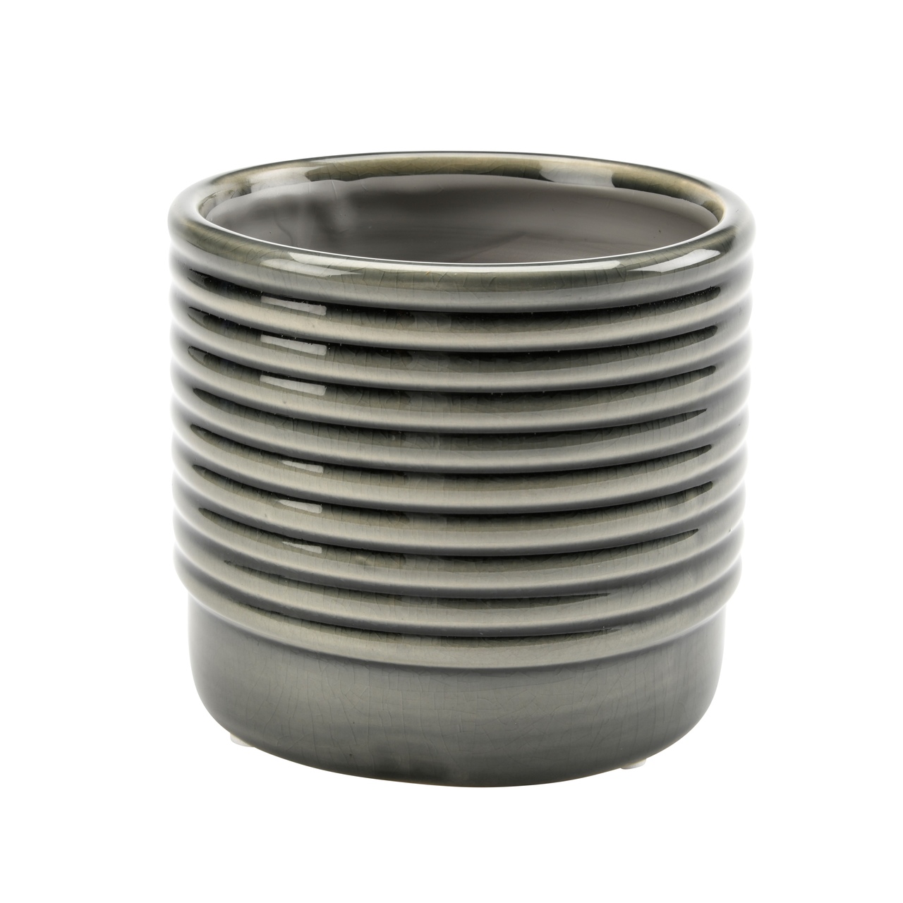 Indoor-Übertopf OSLO grau | klein