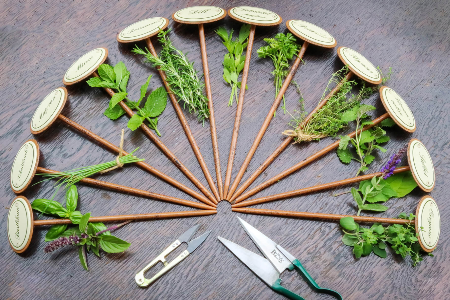 Gewürzschilder aus Emaille