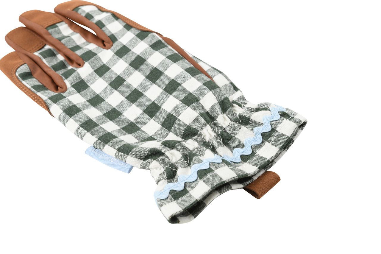 Gartenhandschuhe | traditionell-grüne Karos | von Burgon & Ball | aus England