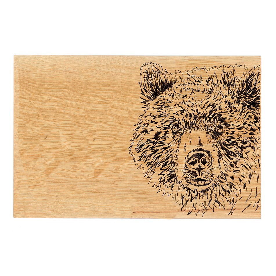 Bär | Schneide- & Servierbrett aus Eiche