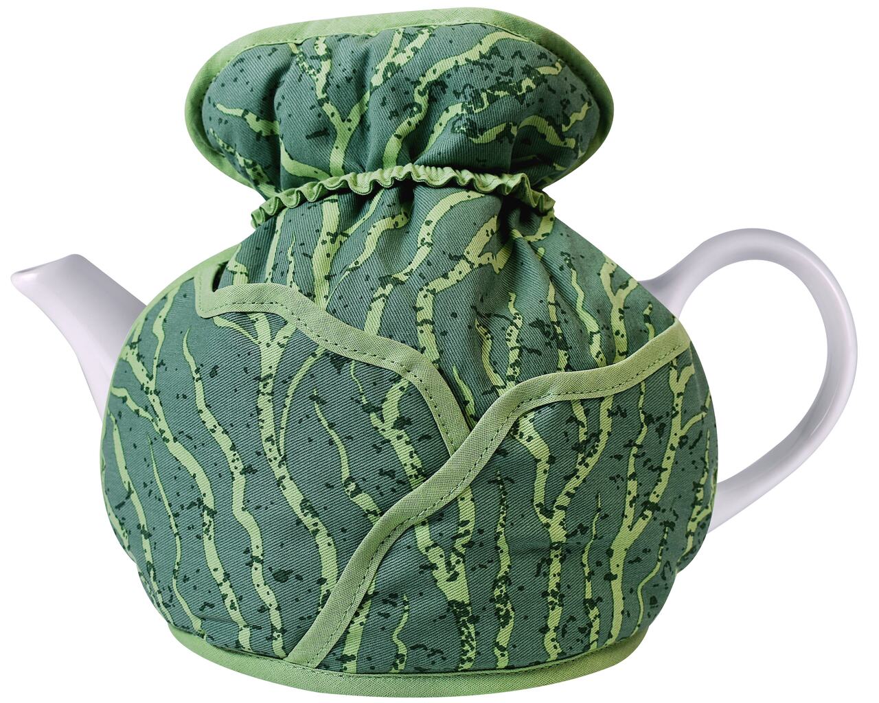 Ulster Weavers Tee-Muff im Krautkopf-Look mit grünem Kohlblatt-Muster