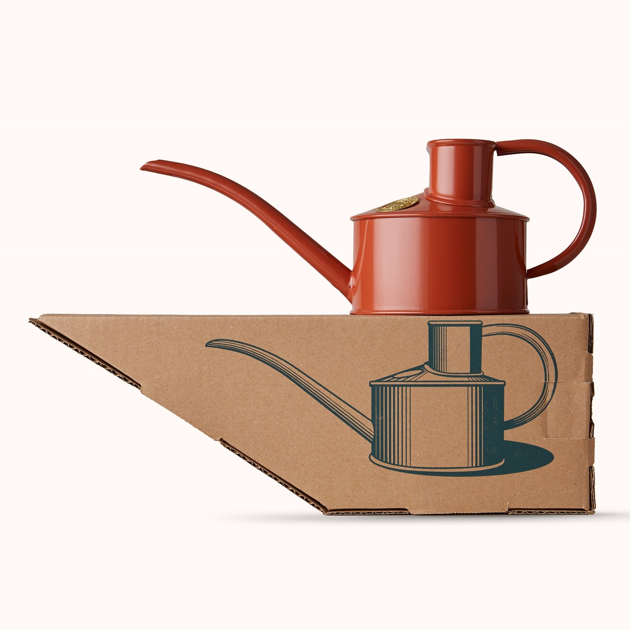 Haws Zimmergießkanne Pot Waterer 1 Pint mit Geschenk-Verpackung | Terracotta-Orange