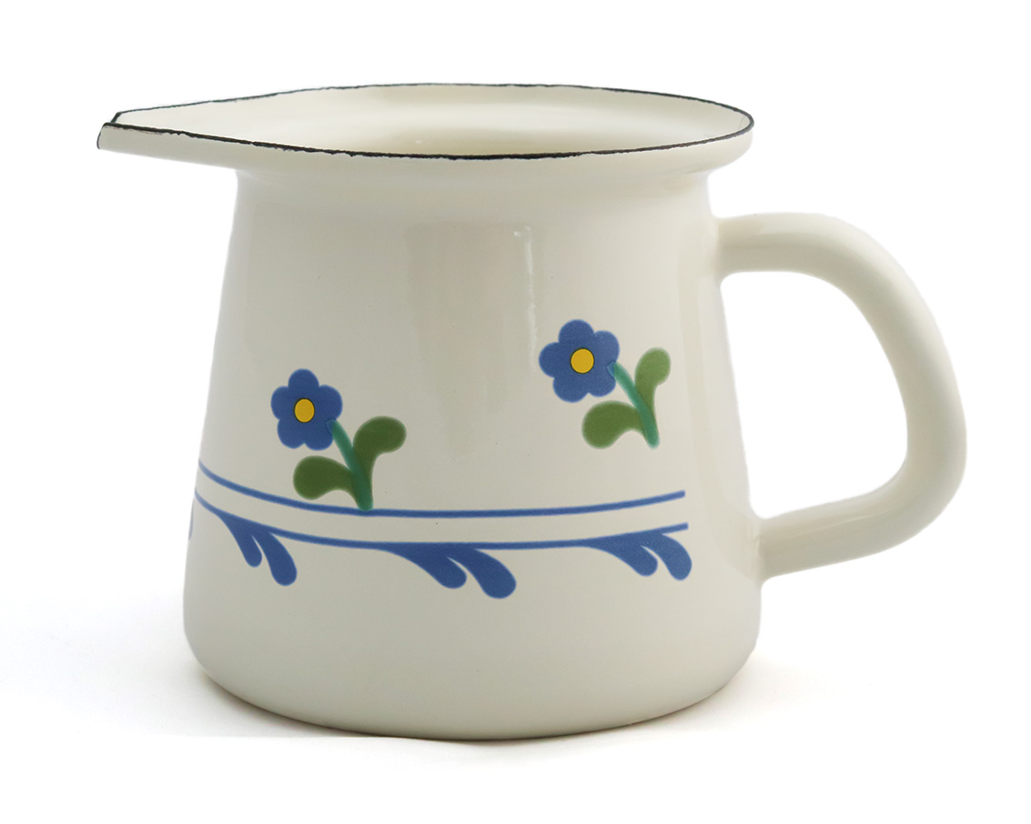 Emaillekännchen Blümchen