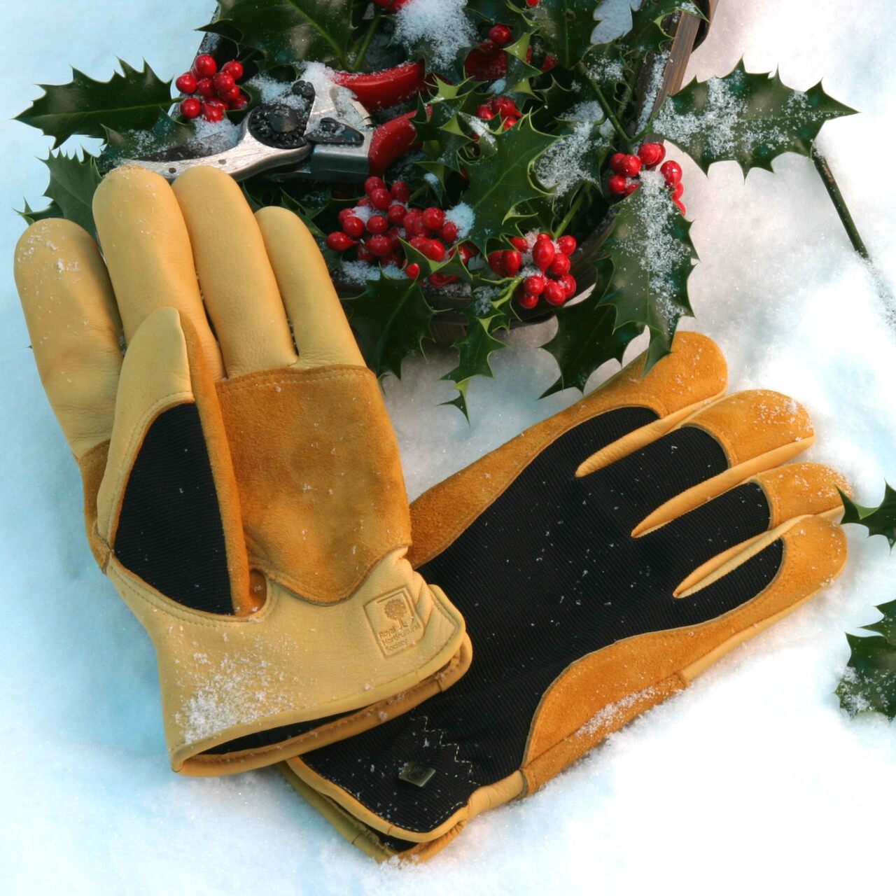 Winter Touch™ | Gold Leaf Gartenhandschuhe aus Leder | RHS-empfohlen